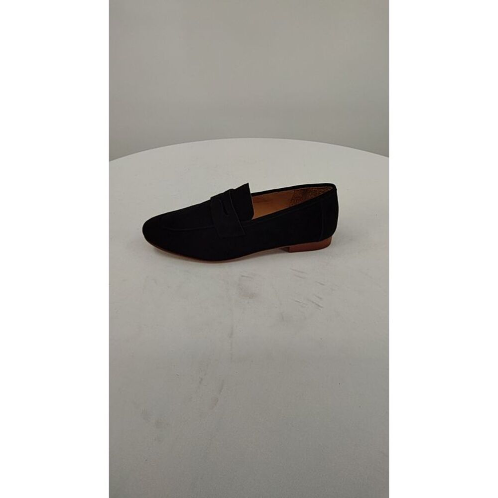 Quince Black Suede Loafers